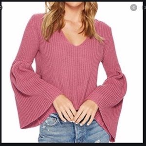 Free People bell sleeve sweater